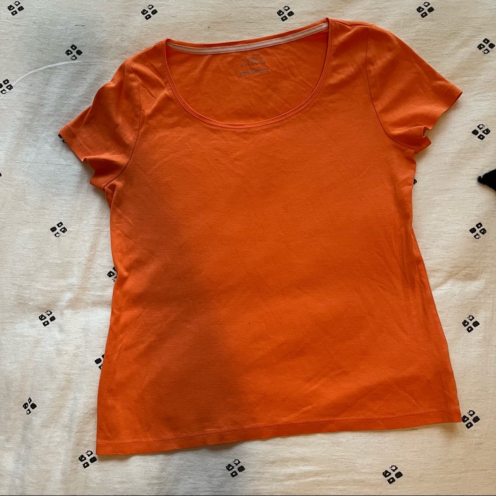 TALBOTS Orange Tee